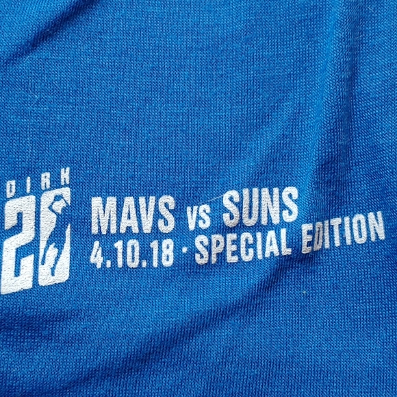 Dallas for Dirk Special Edition Appreciation Tee 4.10.18 XL - Picture 5 of 11